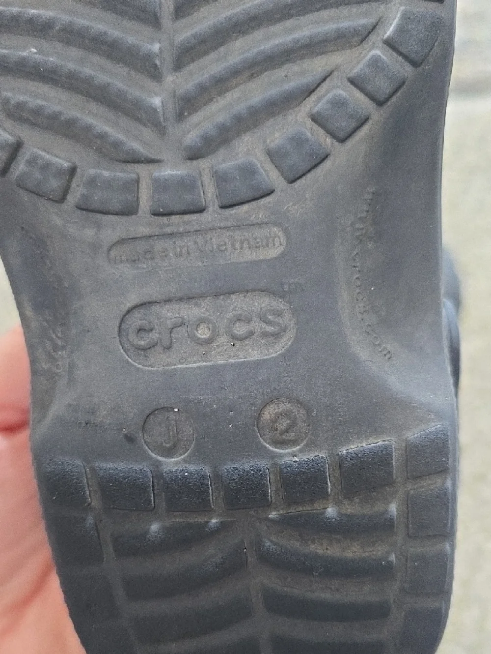 CROCS Kids' Navy Classic Clog Sandals Size 2 - Picture 9 of 9